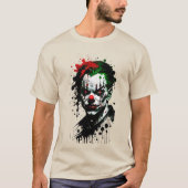 Enge Clown Ink Halloween T-shirt (Voorkant)