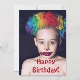 Enge Clown Jongere Verjaardagskaart Bedankkaart