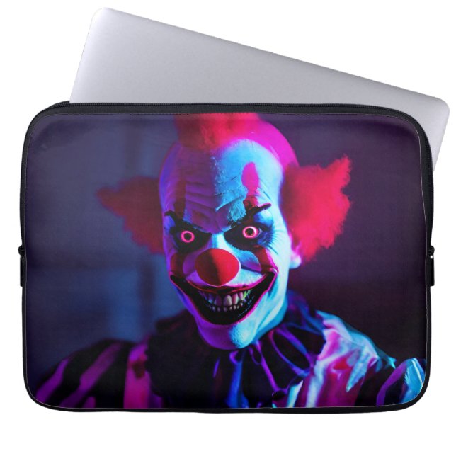 enge clown laptop sleeve (Voorkant)