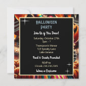 Enge Clown met Jack O' Lantern Halloween Kaart (Achterkant)