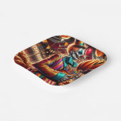 Enge Clown met Jack O' Lantern Halloween Papieren Bordje (Gebogen)