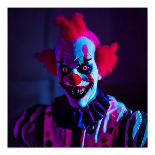 enge clown perfect poster (Voorkant)