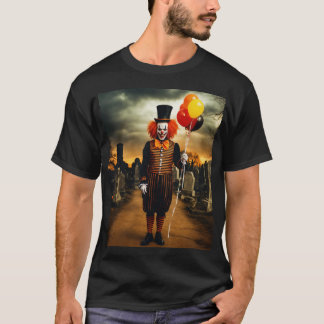Enge Clown Portret Gotisch T-shirt