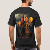 Enge Clown Portret Gotisch T-shirt (Achterkant)