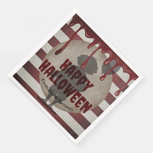 Enge Clown Shadow Creepy Carnaval Halloween Servet (Hoek)