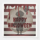 Enge Clown Shadow Creepy Carnaval Halloween Servet (Voorkant)