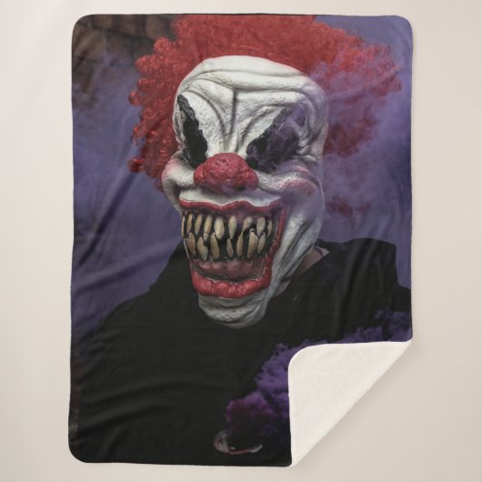 ENGE CLOWN SHERPA DEKEN (Voorkant)