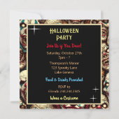 Enge Clown Zombie Gezichten Halloween Kaart (Achterkant)