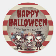 Enge Clowns Griezelige Halloween Kermis