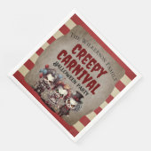 Enge Clowns Halloween Carnaval Party Servet (Hoek)