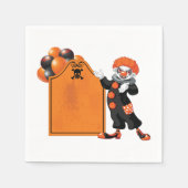 Enge clownspapieren servetten (Voorkant)