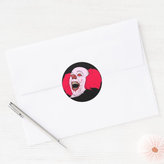 Enge clownspopjes stickers (Envelop)