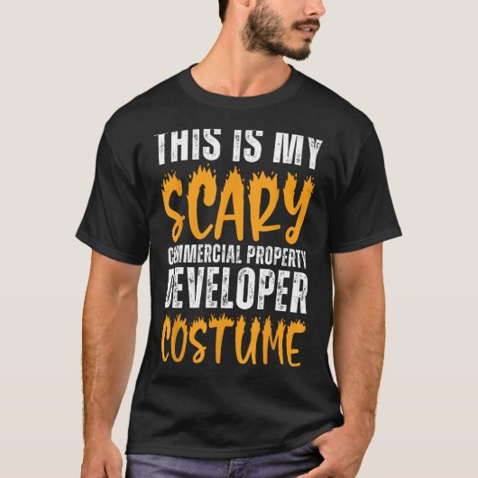 Enge commerciële vastgoed ontwikkelaar kostuum gra t-shirt (Voorkant)