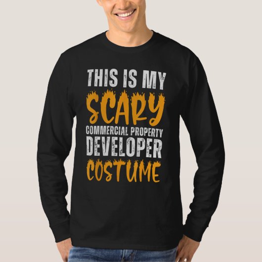 Enge commerciële vastgoed ontwikkelaar kostuum gra t-shirt (Voorkant)