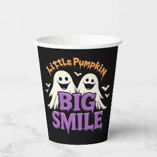 🎃👻 Enge Cute Geest & Vleermuis Halloween Feest🦇 Papieren Bekers