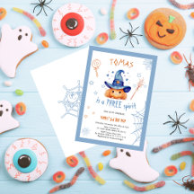 Enge Cute Halloween 3e Verjaardag Uitnodiging Jong