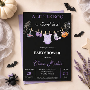 Enge Cute Halloween Baby Shower voor Meisje Kaart