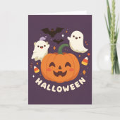 Enge Cute Halloween-feest Kaart (Voorkant)