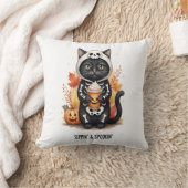 Enge Cute Kat Halloween Kussen (Deken)