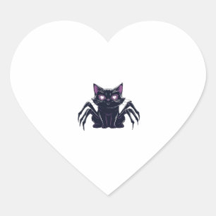Enge Cute Kat � Spinnenpoten & Hart Ogen Classic Sticker
