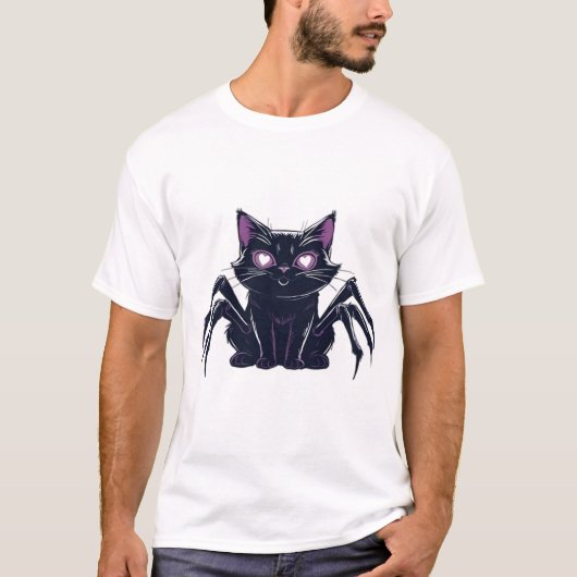 Enge Cute Kat � Spinnenpoten & Hartogen Oversized T-shirt (Voorkant)