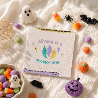 Enge Cute Kleurrijke Halloween Geest Verjaardag Servet