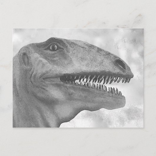 Enge Dinosaurus Briefkaart (Voorkant)