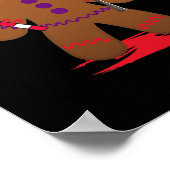Enge dood peperkoek man voor Halloween Poster (Hoek)