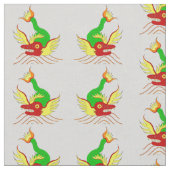 enge drakenafdruk stof (Close Up)