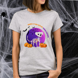 Enge Duitse Herder Halloween Full Moon T-Shirt