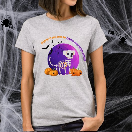 Enge Duitse Kortharige Pointer Halloween T-shirt