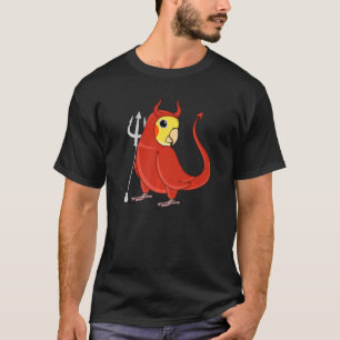 Enge Duivel kostuum Parrot I Lutino Cockatiel Prem T-shirt