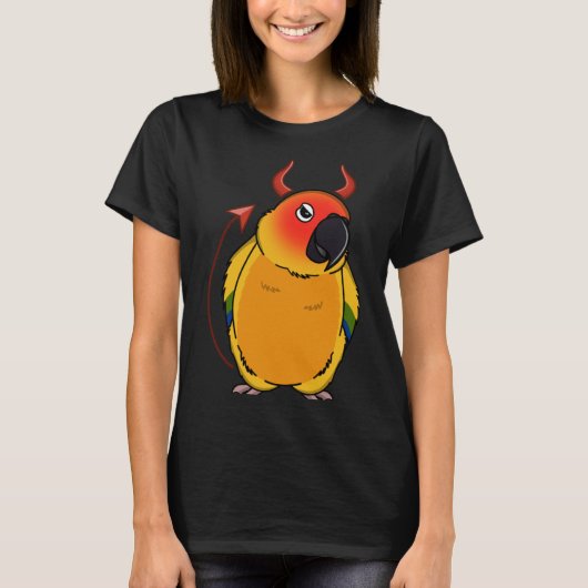 Enge Duivel kostuum Parrot I Sun Conure T-shirt (Voorkant)