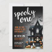 Enge Eén Halloween 1e Verjaardag Kaart (Voorkant)