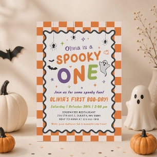 Enge Eén Halloween Geest 1e Verjaardag Kaart