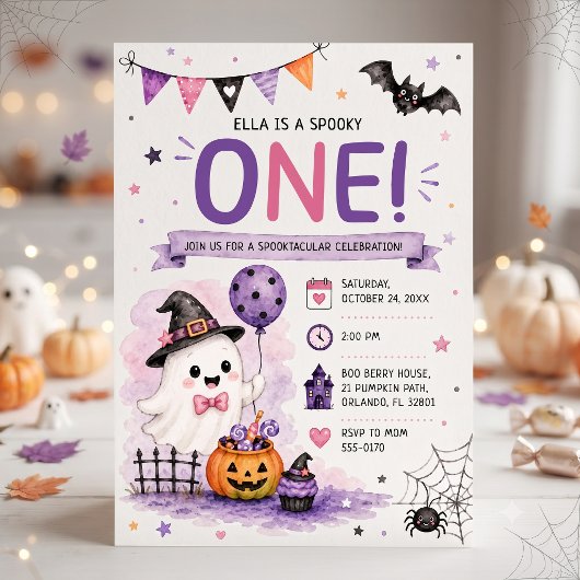 Enge Een Halloween Verjaardagsfeestje Kaart
