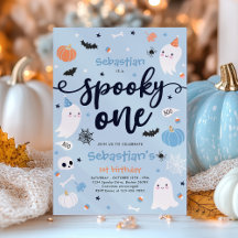 Enge Eén Schattige Halloween Geest 1e Verjaardagsf
