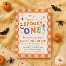 Enge Eerste Verjaardag Halloween Boo-Day