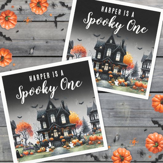 Enge Eerste Verjaardag Halloween Feestje Servet