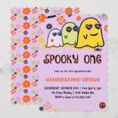 Enge eerste verjaardag kaart (Voorkant / Achterkant)