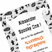 Enge eerste verjaardag Spooktacular Halloween Kaart
