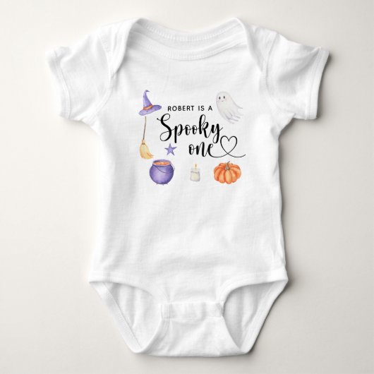 Enge eerste verjaardagsfeestje met Halloween Romper (Voorkant)