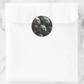 Enge eieren ronde sticker (Tas)