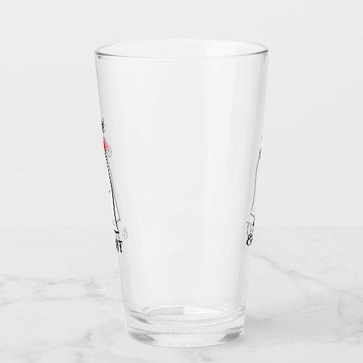 Enge en Bright Candy Cane Ghost Glas (Links)