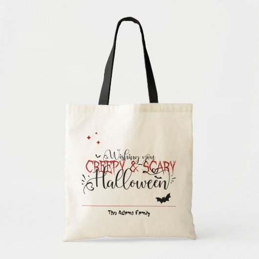 ENGE EN GRIEZELIGE HALLOWEEN TOTE BAG (Voorkant)
