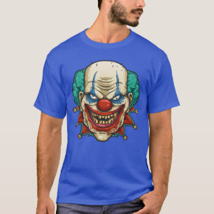 Enge enge clown gezicht Halloween snoep ophalen T-shirt
