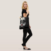 enge enge Gothic porseleinen popje halloween Tote Bag (Op model)