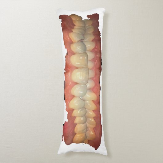 Enge-ezel tanden lichaam kussen (Voorkant Verticaal)