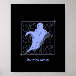 Enge Geest Gelukkig Halloween Poster Schattig Paar