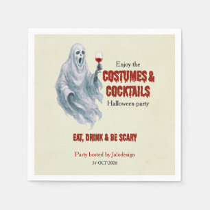 Enge Geest Kleding Cocktail Halloween Feest Servet